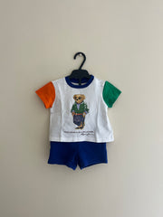 RALPH LAUREN POLO BEAR TRAININGSSET T-SHIRT MET SHORT