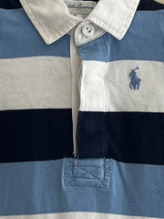 RALPH LAUREN GESTREEPTE POLO ROMPER/ONESIE