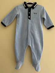 HUGO BOSS ZACHTE PYJAMA POLO STYLE MET KNOPJES