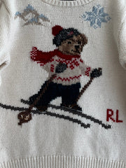 RALPH LAUREN GEBREIDE POLO BEAR TRUI