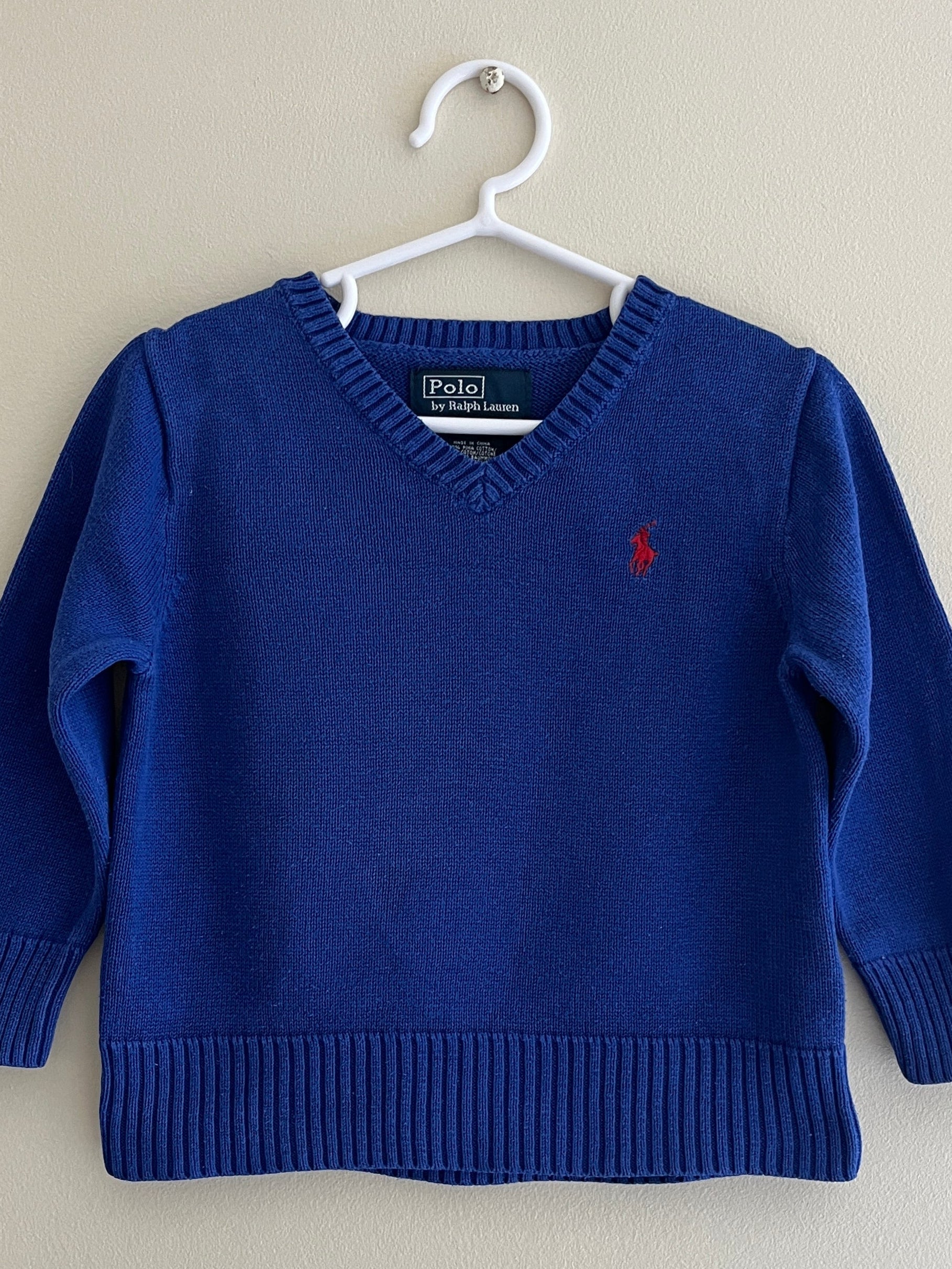 RALPH LAUREN PULLOVER MET V HALS