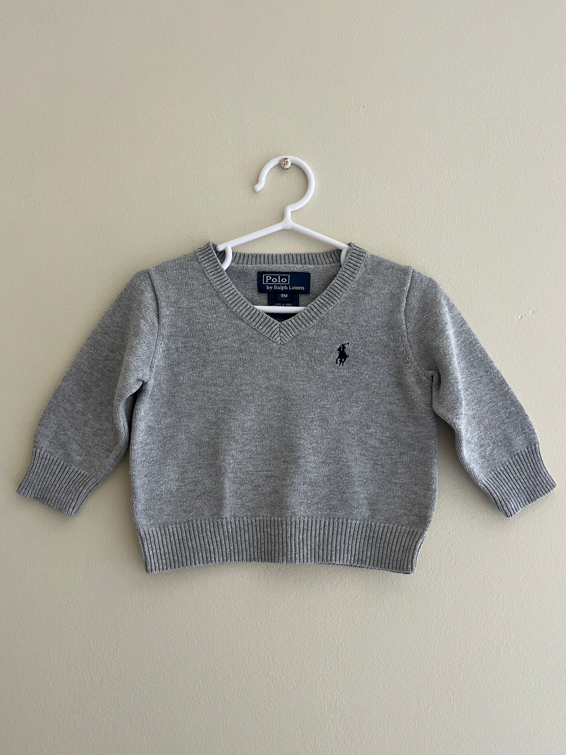 RALPH LAUREN PULLOVER MET V HALS