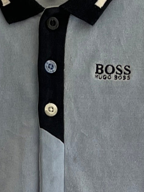 HUGO BOSS ZACHTE PYJAMA POLO STYLE MET KNOPJES